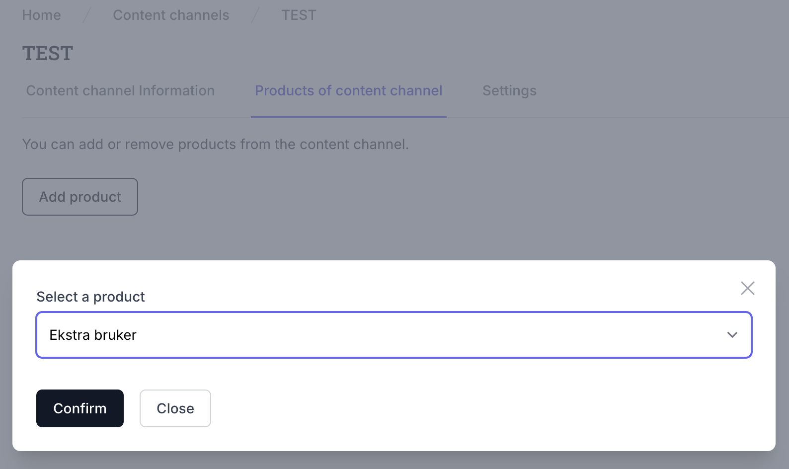 Add products