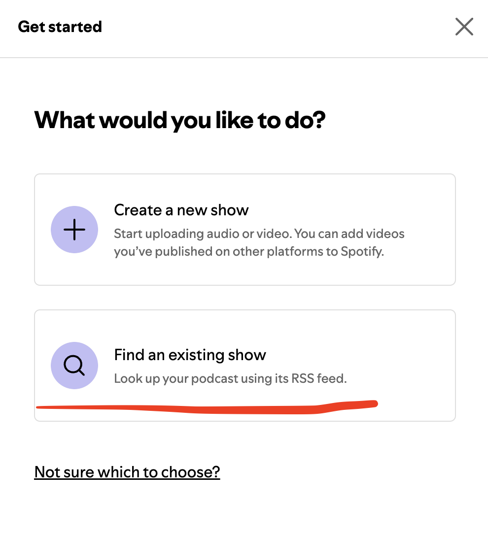 Find existing show