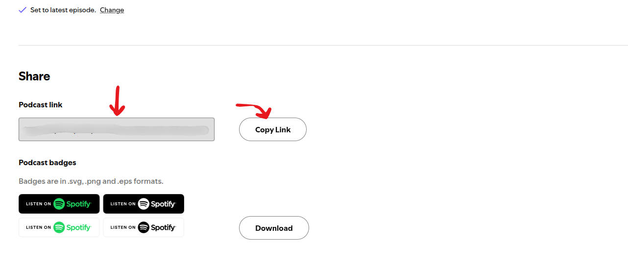 Share link example