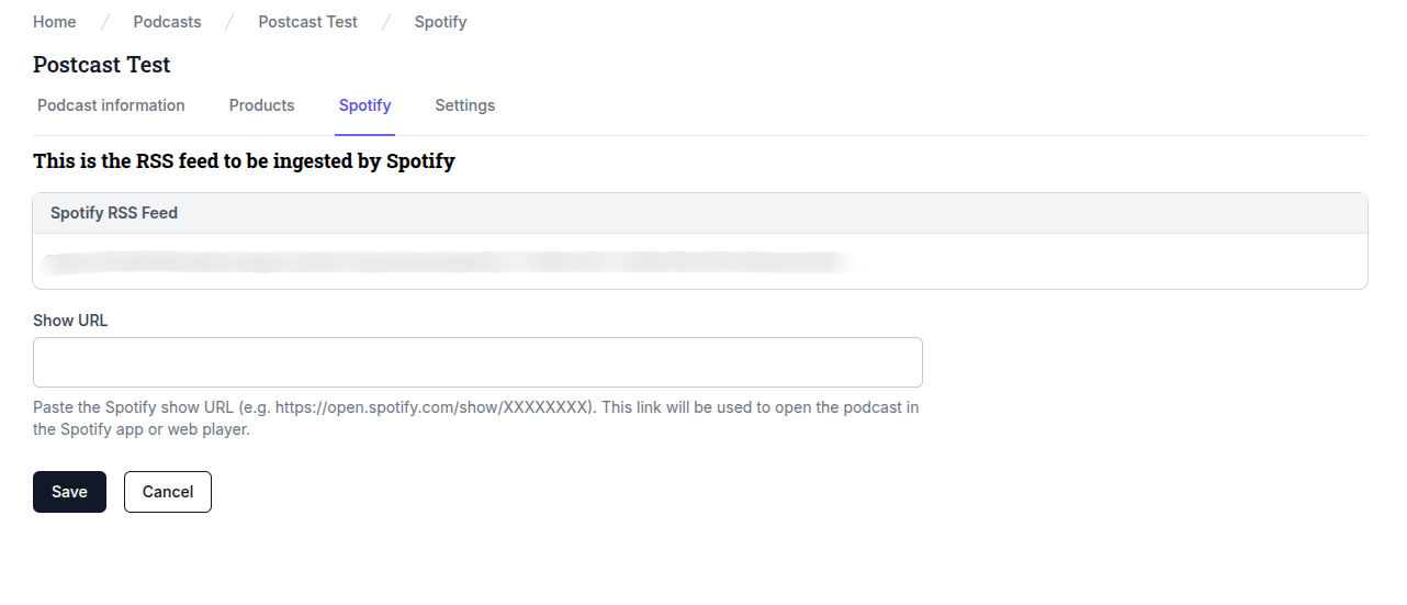 Show URL Field on Admin Panel